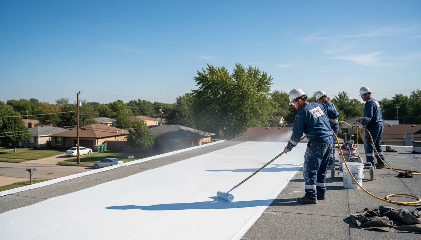 Commercial roof coating in Brockway, MT near me
